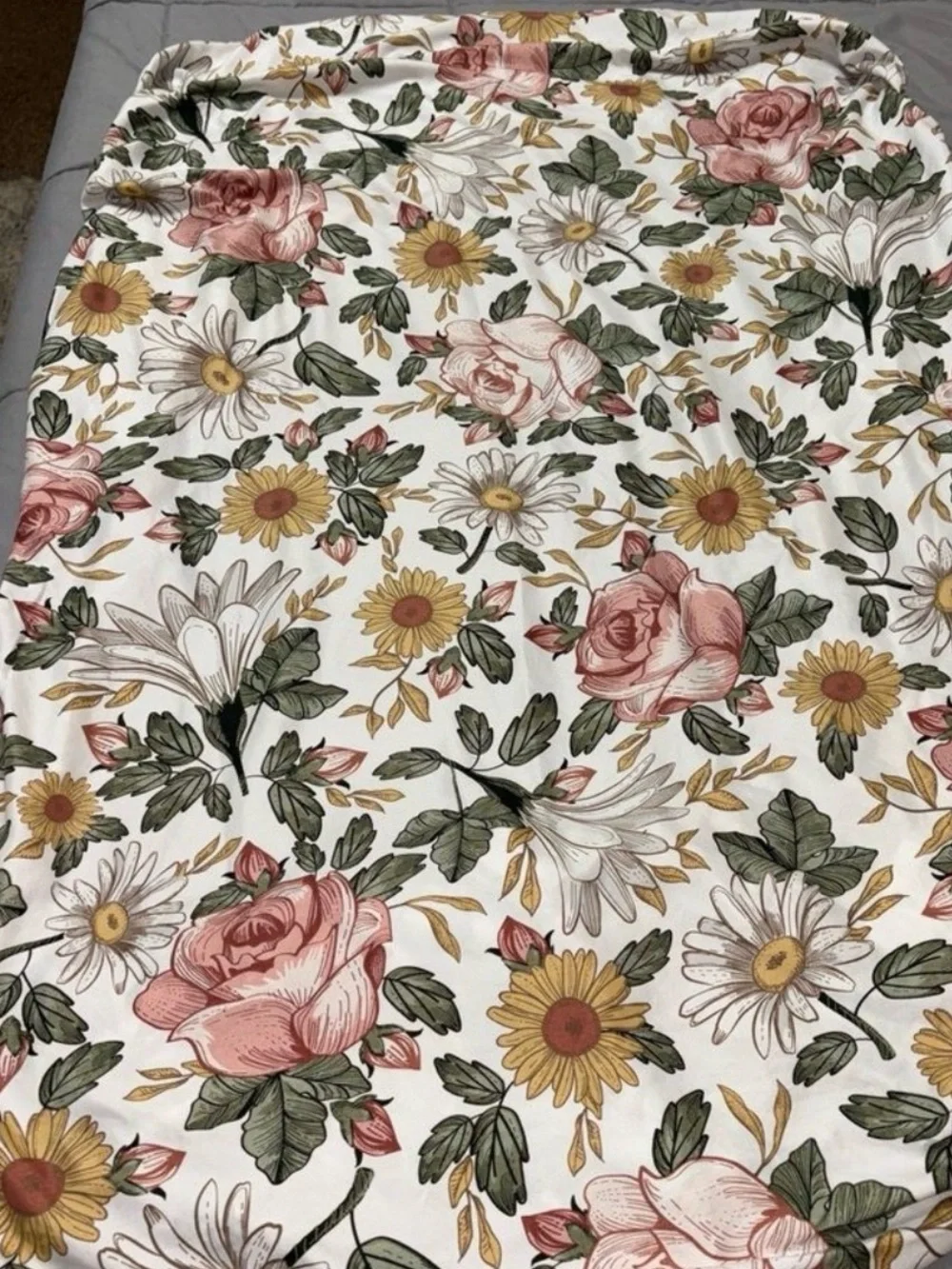 Sweet jojo floral crib/toddler fitted sheet